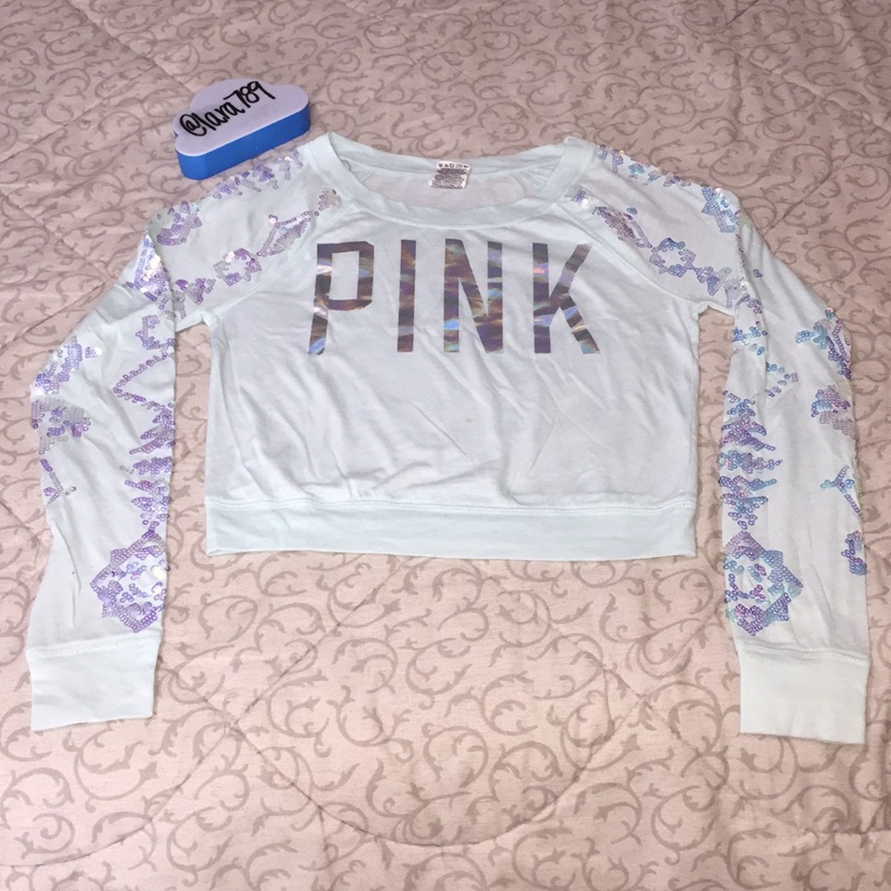 ✅PINK VS Sequin Long Sleeve